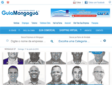 Tablet Screenshot of guiamongagua.com.br